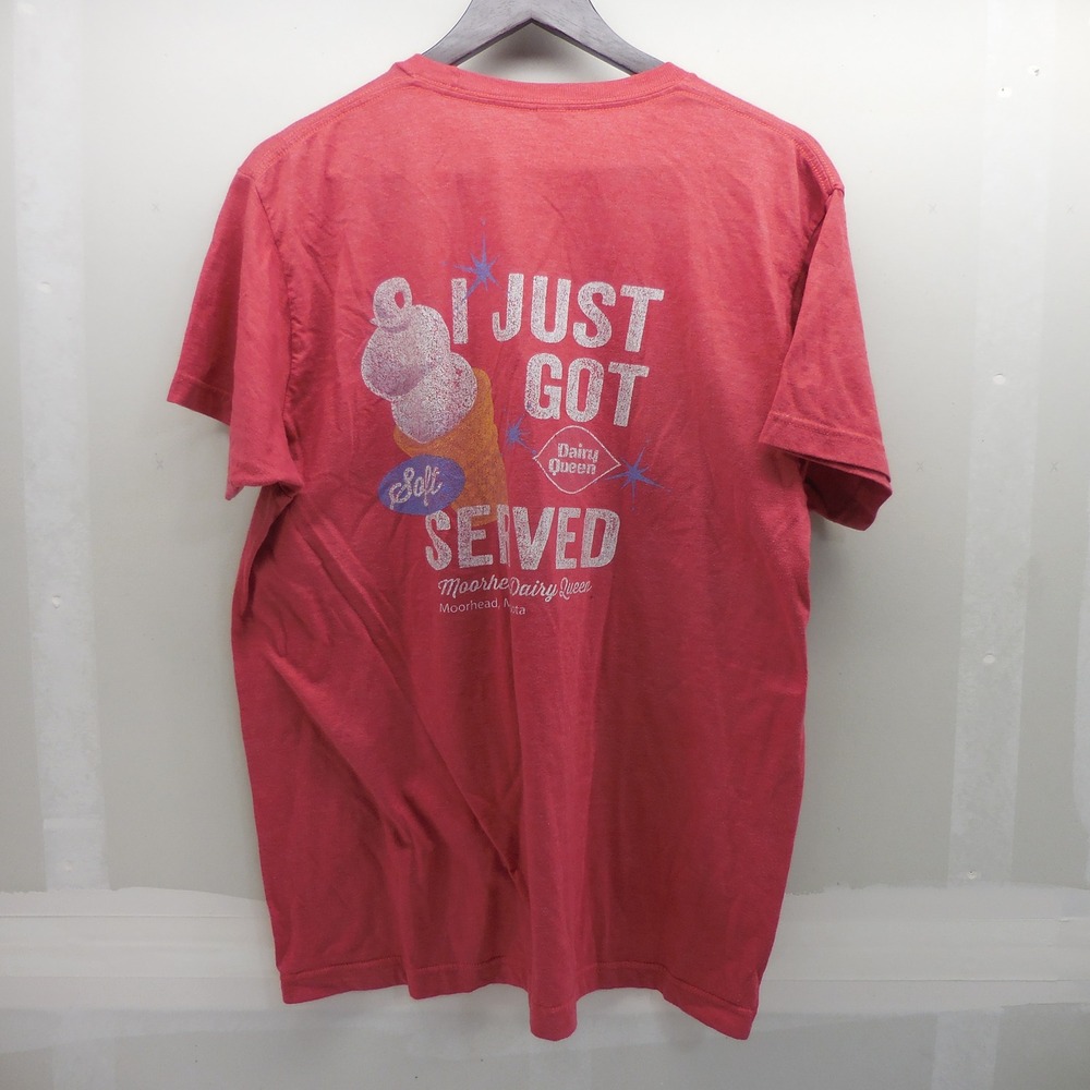 Tultex Moorhead Dairy Queen I Just Got Served Graphic T-Shirt Red Mens L